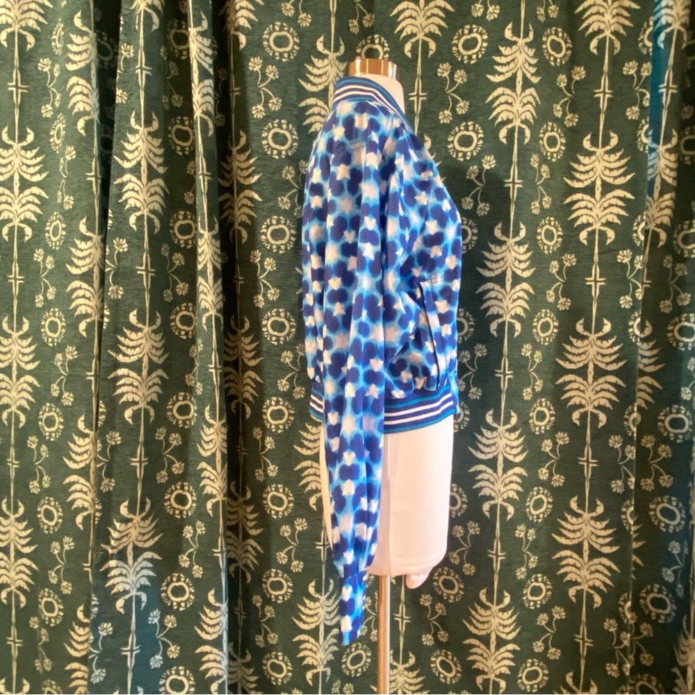 FP Movement Top Seed Lightweight Tennis Jacket NWT Free People Blue Print - Picture 12 of 15